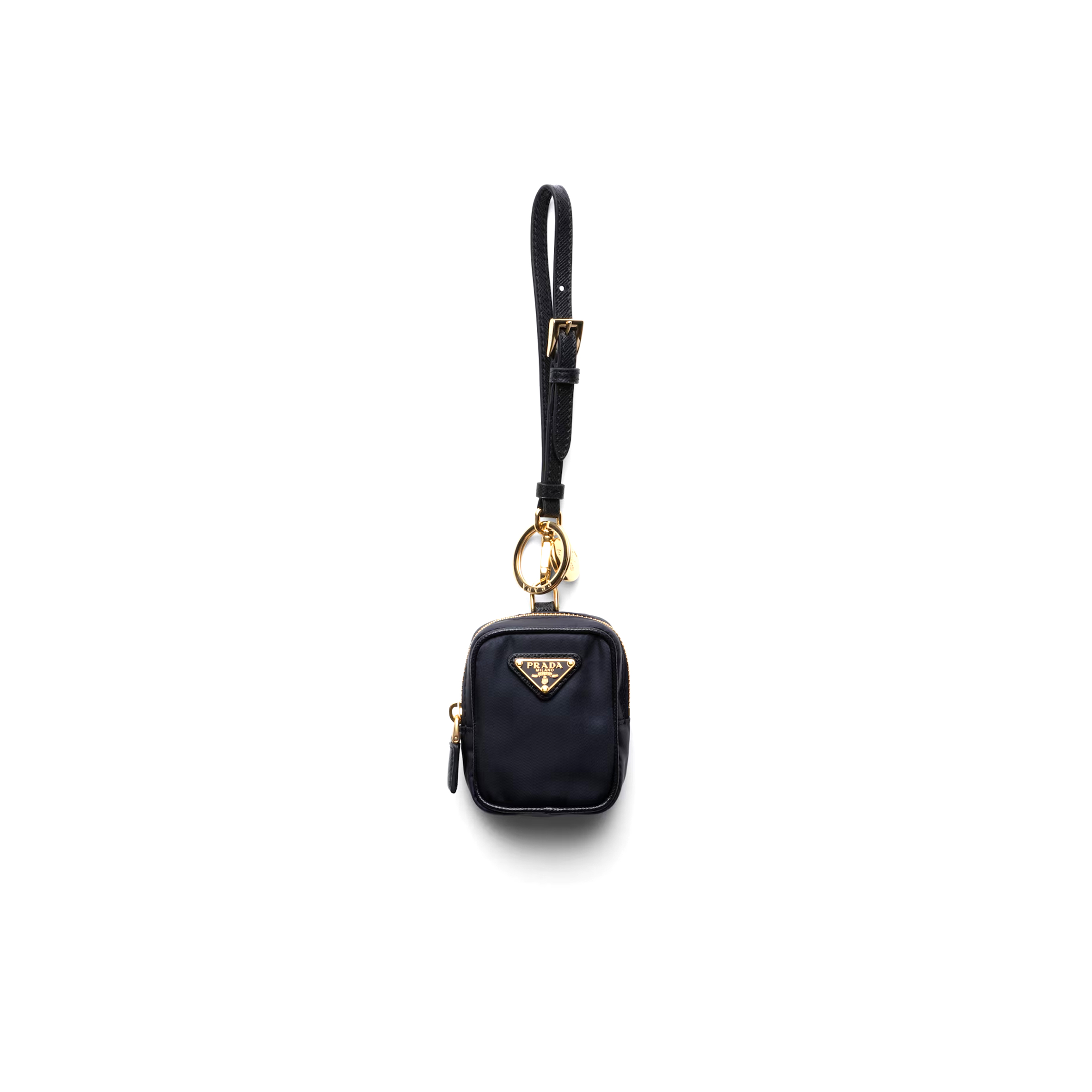 Pra*a re-edition 1978 re-nylon mini-pouch with keychain 1tt200 (7.5*6*2.5cm)